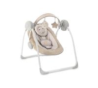 MoMi LISS Baby Rocker for Babies up to 9 kg, Foldable, Battery or Mains Powered, Power Supply with USB Cable, 5-Point Safety Belt, Hanger and Toy, 6 Melodies, Timer, 5 Rocking Speeds