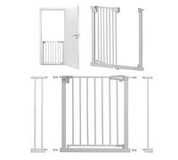 MoMi PAXI Safety Barrier | From 75 cm to 103 cm | Double Security | AutoStop Function | Automatic Closure | Easy Assembly | Grey