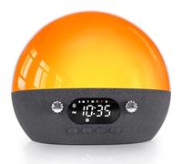 MOMILLA Kids Sunrise Alarm Clock w/Bluetooth Speaker, White Noise Sound Machine for Sleep, Alarm Clocks for Heavy Sleepers Bedroom for Girls Boys Teen, Wake up Light Night Lights Sunset Lamp