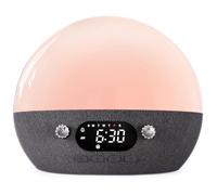 MOMILLA Sunrise Alarm Clock w/Bluetooth Speaker, White Noise Sound Machine for Sleep, Wake up Light Alarm Clocks for Heavy Sleepers Bedroom, Dimmable Night Lights Sunset Lamp, for Baby Kids Adults