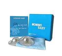 MOMIMS BABY The Original Silver Nursing Cups - Silver Nipple Shields - Nipple Guards Protector - Nickel Free - Nipple Shields for Nursing Newborn - 999 Silver