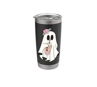 Momma Ghost Mother Ghosts Pumpkin Spice Latte Coffee Women Stainless Steel Insulated Tumbler