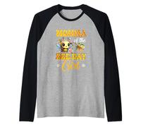 Momma of The Birthday Girl Bee Family Birthday Party Raglan Baseball Tee
