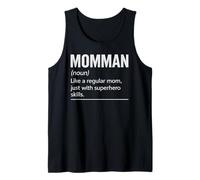 Momman Superhero Skills Definition Tee for Moms Tank Top
