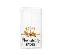 Momma's Kitchen Towel - Tea Towel Kitchen Decor Sunflower Watercolor - Momma's Birthday Gift - New Home Gift - Kitchen Soft and Absorbent Kitchen Tea Towel