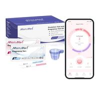 MomMed 80 Ovulation Test Strips and 25 Early Pregnancy Test Strips(HCG25-LH80), Ovulation & Fertility Tests Kit with 105 Urine Cups, High Accurate Fertility Test for Women