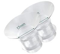 MOMMED Breast Pumps Accessories, 17mm Flange Inserts for 24mm Silicone Breast Shield/Flange Inserts, 17mm Flange Inserts to Reduce 24 mm Nipple Tunnel Down to 17mm, 2 Pack