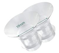 MOMMED Breast Pumps Accessories, 19mm Flange Inserts for 24mm Silicone Breast Shield/Flange Inserts, 19mm Flange Inserts to Reduce 24 mm Nipple Tunnel Down to 19mm, 2 Pack