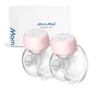 MOMMED Electric Breast Pumps, MY-385 Hands Free with 4 Modes & 12 Levels, Leak-Proof Design, 24 mm Double Wearable Breast Pumps, Includes 19 & 21 mm Flange Inserts, 2 Pack