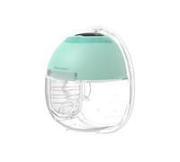 MomMed S33 Wearable Breast Pump - Double Hands-Free Electric Breast Pump with 4 Modes, 9 Suction Levels, Night Light, Portable Quiet & Rechargeable, 17/19/21mm Flange Inserts (Green, 1 Pack)