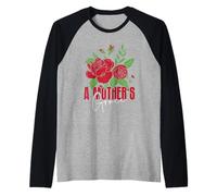 Mommies A MOTHER'S GRACE Rose Mother's Day Funny Roses Raglan Baseball Tee