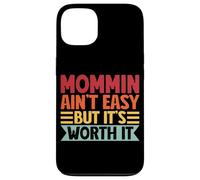 Mommin AIn't Easy But It's Worth It Retro Parent Family Mom Case for iPhone 13