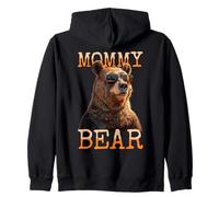 Mommy Bear Mama Bears Mom Mother's Day Grizzly Mama Zip Hoodie