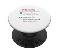 Mommy Definition Funny Mother's Day Family Parenting Love PopSockets Adhesive PopGrip