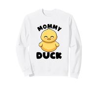 Mommy Duck Mama I Love Ducks Lady Lover Funny Rubber Duck Sweatshirt