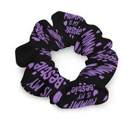 Mommy Is My Bestie Fashion Hair Bands Scrunchies for Women Soft Elastic Hair Ties Accessories