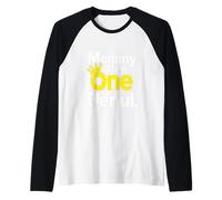 Mommy of Mr Onederful 1st Birthday First One-Derful Matching Raglan Baseball Tee