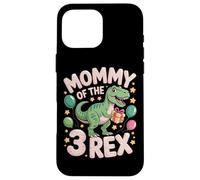 Mommy Of The 3Rex Toddler Birthday Dino Party Case for iPhone 16 Pro Max