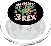 Mommy Of The 3Rex Toddler Birthday Dino Party PopSockets PopGrip for MagSafe