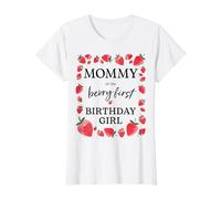 Mommy of The Berry First Birthday Girl Sweet One Strawberry T-Shirt