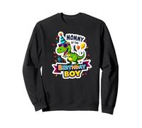 Mommy of the Birthday Boy Cool Dino Party Sweatshirt, Adult Unisex, Black, S