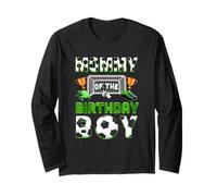 Mommy of The Birthday Boy Soccer Family Matching Party Long Sleeve T-Shirt