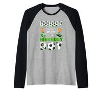 Mommy of The Birthday Boy Soccer Family Matching Party Raglan Baseball Tee