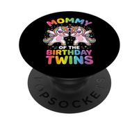 Mommy Of The Birthday Twins PopSockets Adhesive PopGrip