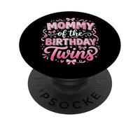 Mommy Of The Birthday Twins PopSockets Adhesive PopGrip