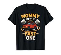 Mommy of The Fast One Race Car Matching Birthday T-Shirt