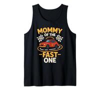Mommy of The Fast One Race Car Matching Birthday Tank Top