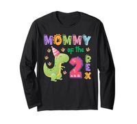 Mommy of the Two Rex Birthday Dinosaur Family Matching Long Sleeve T-Shirt
