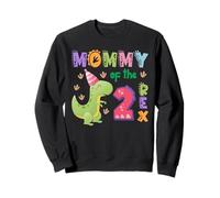 Mommy of the Two Rex Birthday Dinosaur Family Matching Sweatshirt