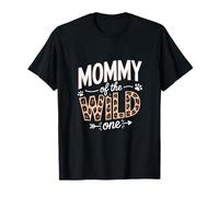 Mommy of The Wild One Zoo Birthday Animal Party T-Shirt