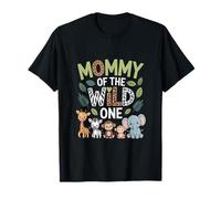 Mommy of The Wild One Zoo Birthday Party Outfit T-Shirt