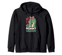 Mommy Saurus Dinosaur Mom And Baby Mothers Day Zip Hoodie