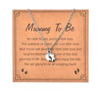 Mommy To Be Necklace for New Mother Mom Appreciate Gifts 1st Time Mom Thank You Gift from Husband Hubby, New Mama I Love You Necklaces for Wife Wifey Pregnant Gift Expectant Mothers Day Gifts