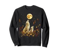 Mommy Wolf & Cub Howling at the Moon Mother's Day Christmas Sweatshirt