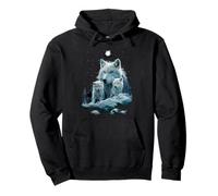 Mommy Wolf Snow Graphic Wolf Lovers Mother's Day Christmas Pullover Hoodie