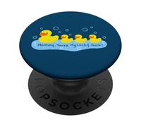 Mommy You’re My Lucky Duck Cute Rubber Ducky PopSockets Adhesive PopGrip