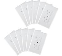 Mommys Helper Safe Plate Electrical Outlet Covers Standard, 12 Pack, White by Mommy's Helper