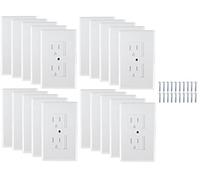 Mommys Helper Safe Plate Electrical Outlet Covers Standard, 20 Pack, White