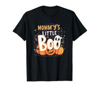 Mommys Little Boo Halloween Cute Ghost Pumpkin T-Shirt, Men, Black, 5XL