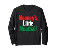 Mommy's Little Meatball - Funny Italian Flag Daughter Mother Long Sleeve T-Shirt