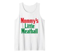Mommy's Little Meatball - Funny Italian Flag Daughter Mother Tank Top