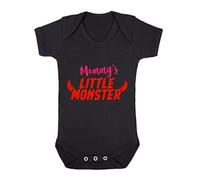 Mommy's Little Monster (Devil Horns) Baby Grow Vest, 0-3 Months, Black