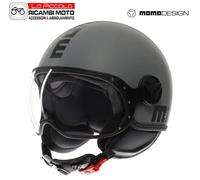 Momo Design FGTR E2206 Classic Matte Gray/Black Helmet Size S 55-56