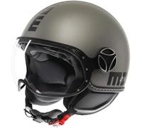 Momo Design Jet Helmet Fgtr Evo Matt Titanium Frost ECE06 Size L Double Visor