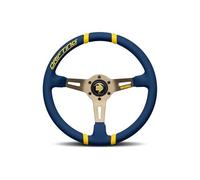 MOMO Drifting Microfiber Steering Wheel 350mm - Blue Microfiber/Anthracite Spokes