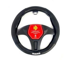 MOMO EASY UNIVERSAL STEERING WHEEL COVER BLACK COLOUR